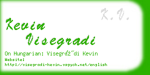 kevin visegradi business card